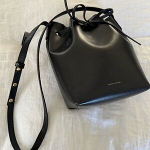 Mansur gavriel Mini bucket bag, Black/blue